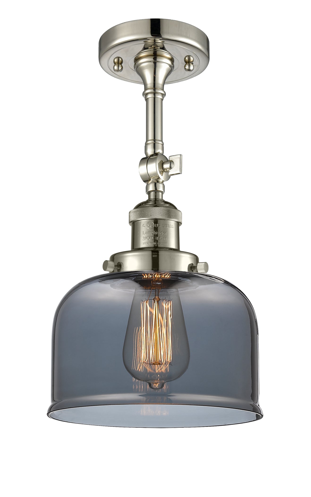 Franklin Semi-Flush Mount Brushed Satin Nickel