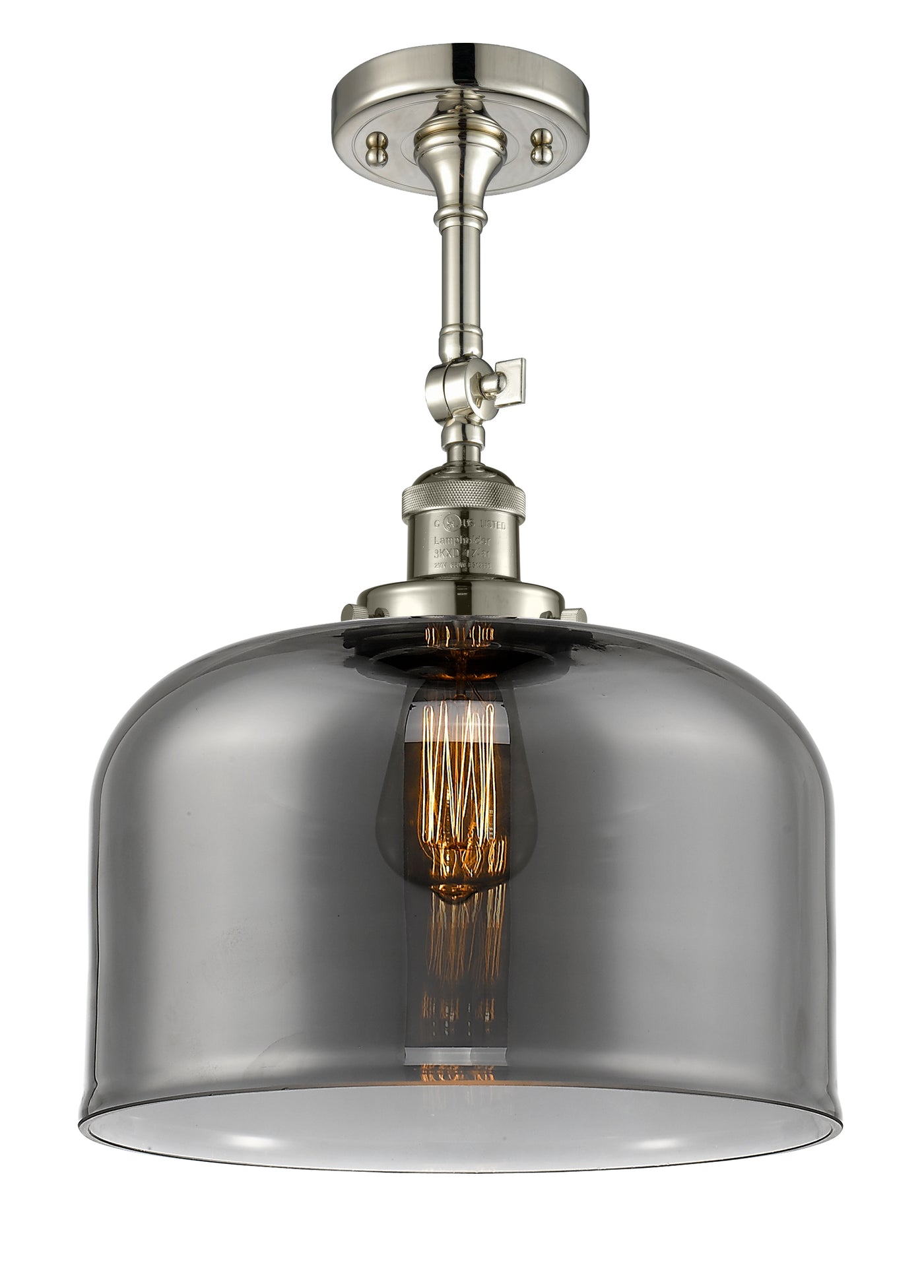 Franklin Semi-Flush Mount Brushed Nickel