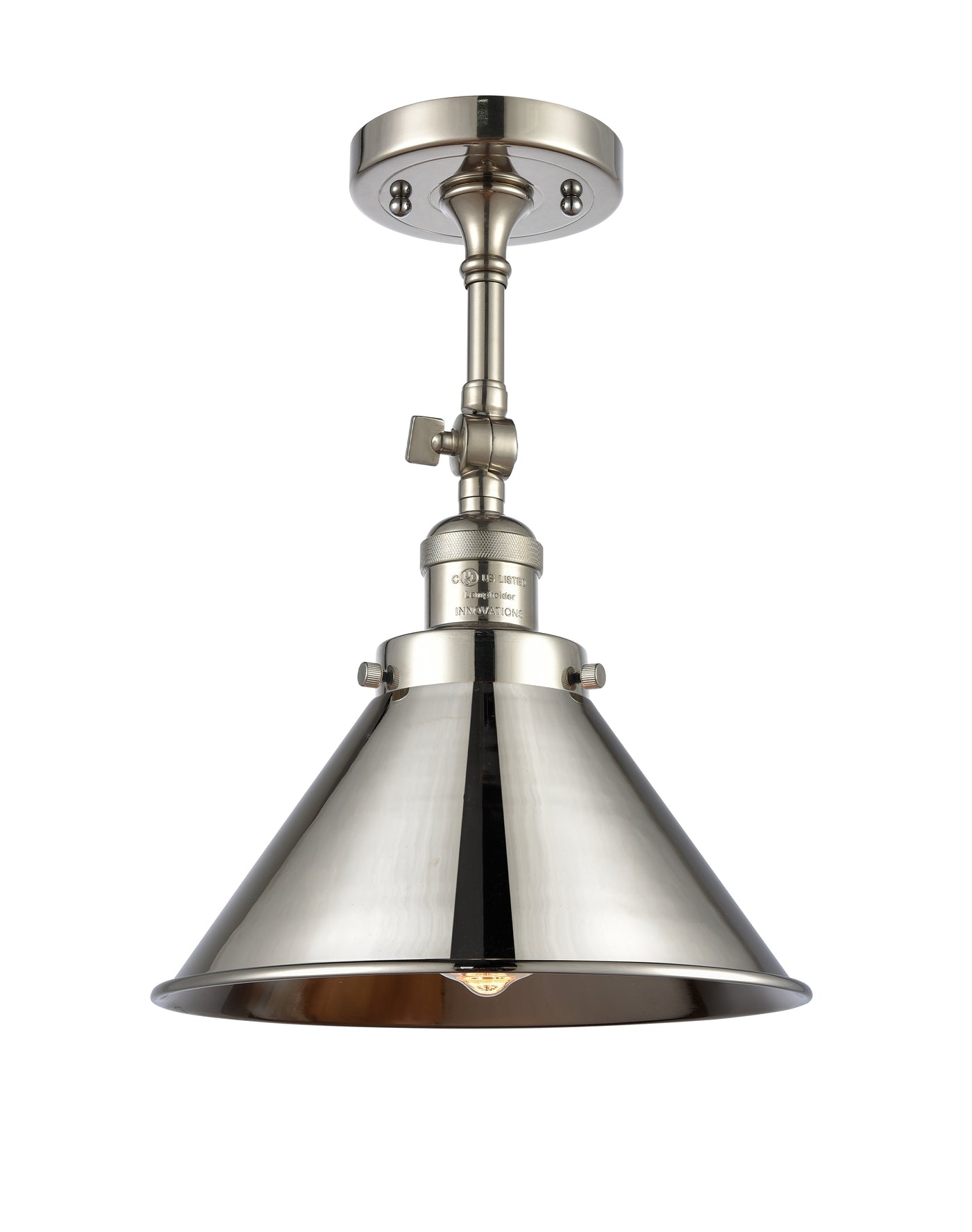 Franklin Semi-Flush Mount Brushed Satin Nickel