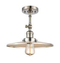 Franklin Semi-Flush Mount Brushed Satin Nickel