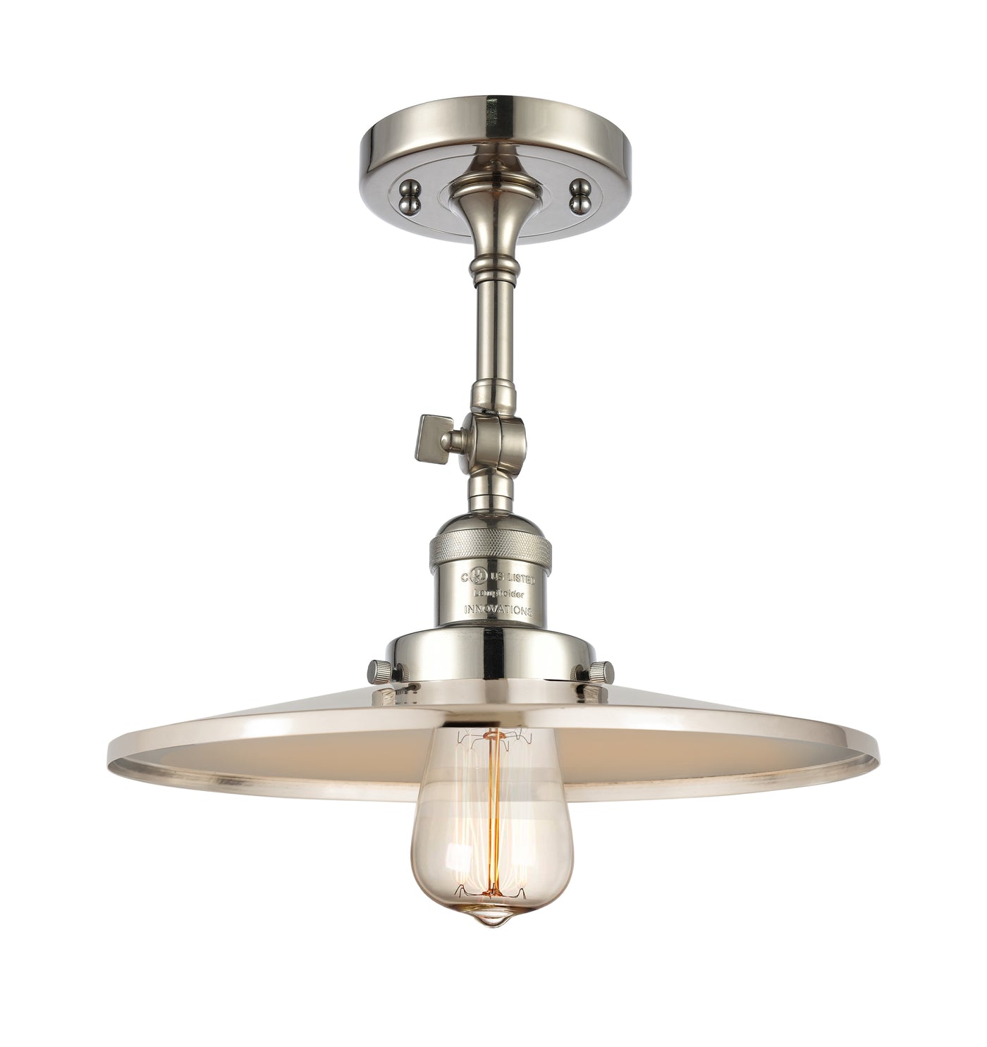 Franklin Semi-Flush Mount Brushed Satin Nickel