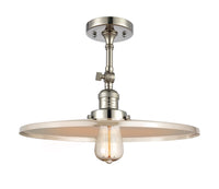 Franklin Semi-Flush Mount Brushed Satin Nickel