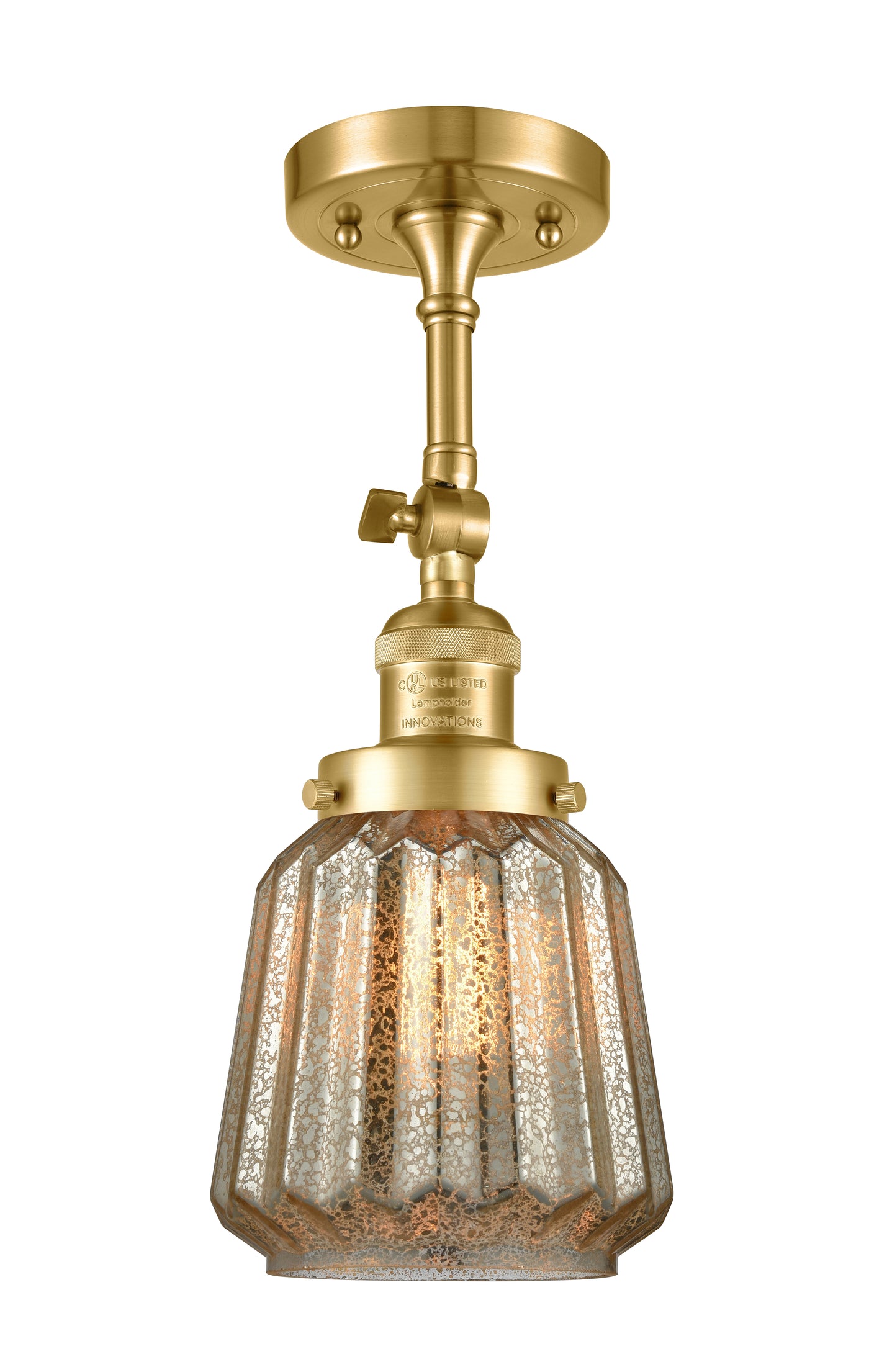 Franklin Restoration Semi-Flush Mount Brass