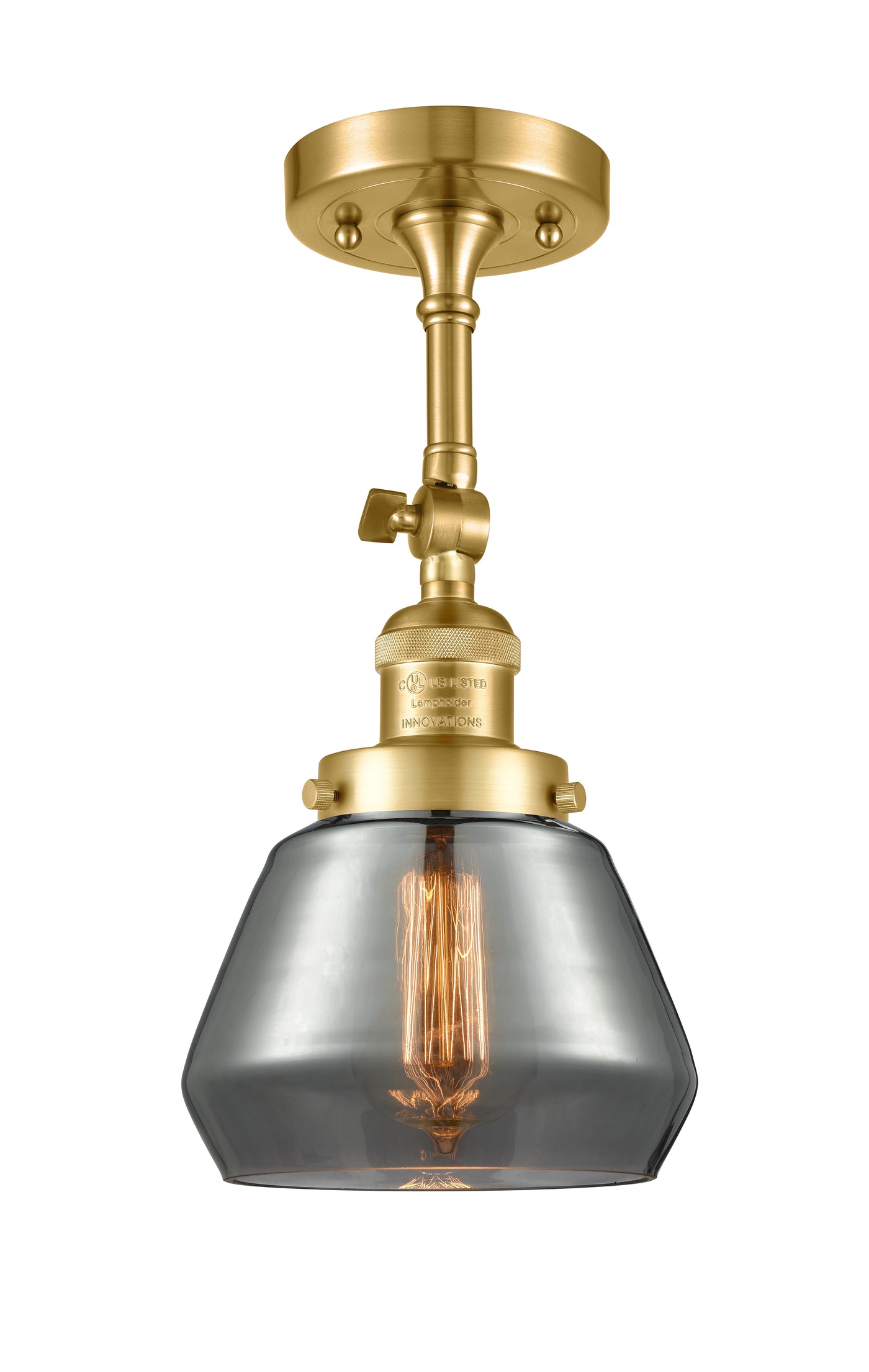 Franklin Semi-Flush Mount Brushed Nickel Steel