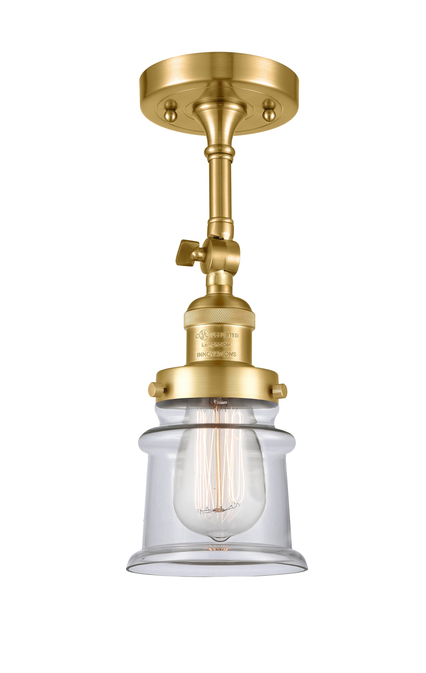 Franklin Semi-Flush Mount Brushed Satin Nickel