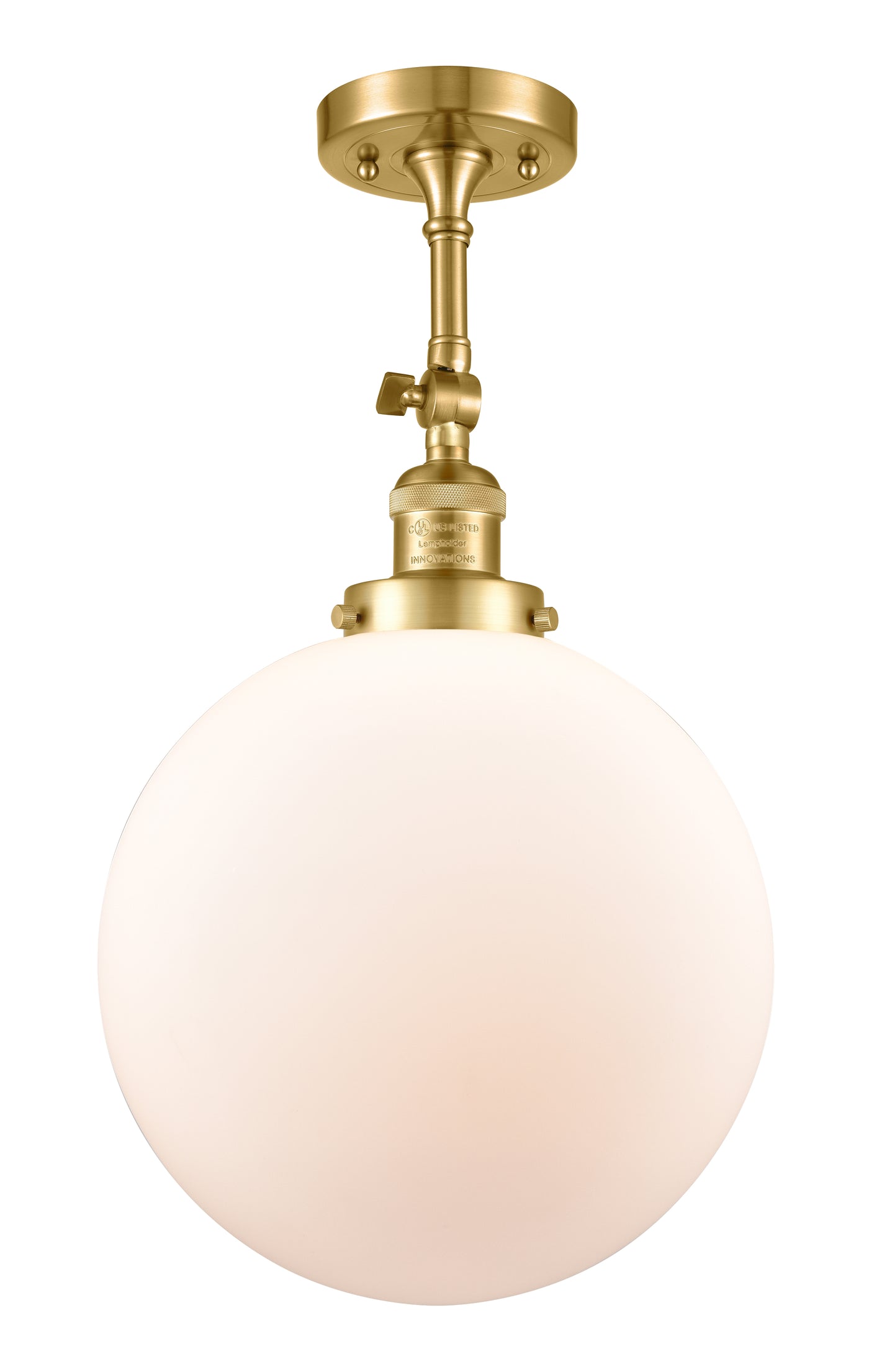 Franklin Semi-Flush Mount Brushed Satin Nickel