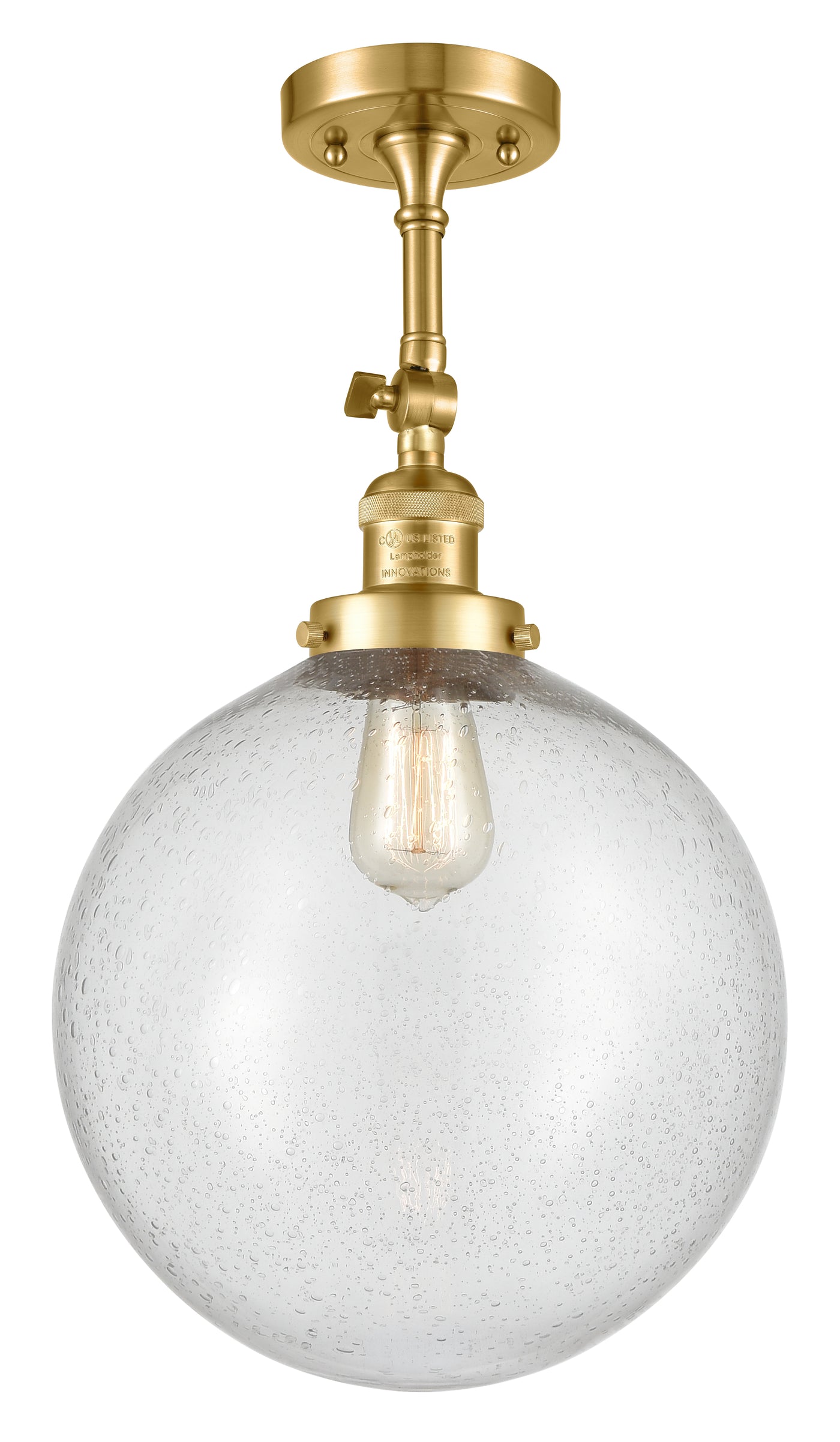 Franklin Semi-Flush Mount Brushed Satin Nickel