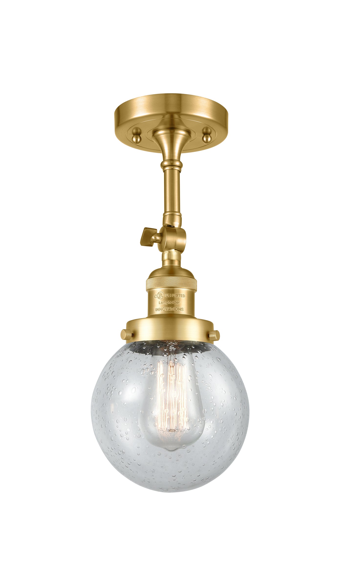 Franklin Semi-Flush Mount Brushed Satin Nickel
