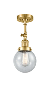 Franklin Semi-Flush Mount Brushed Satin Nickel