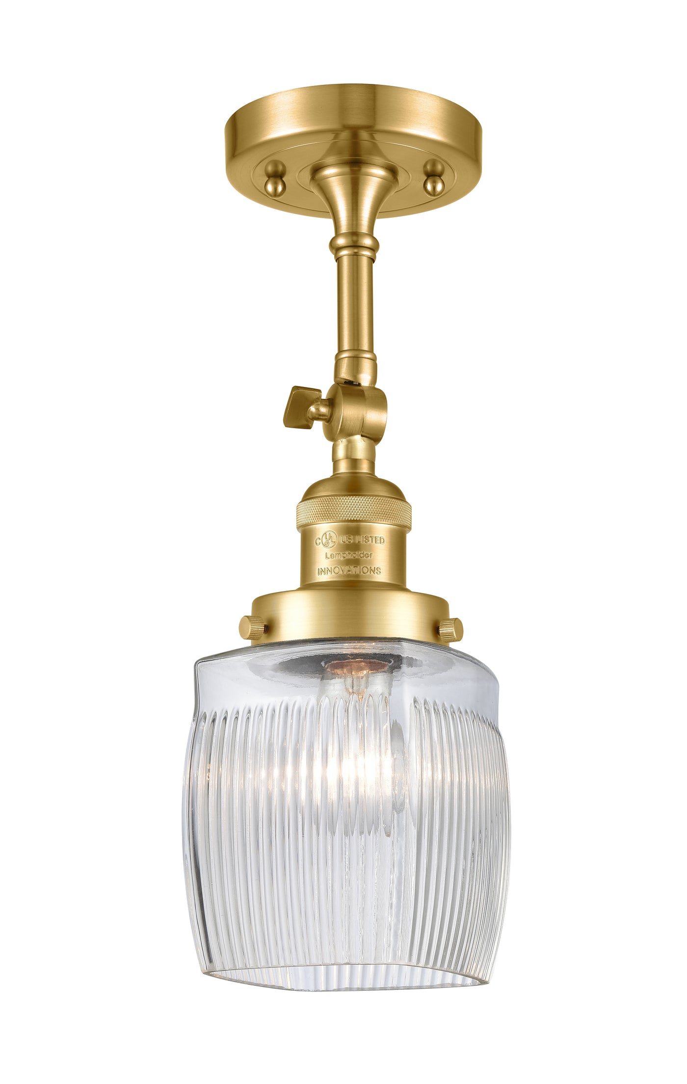 Franklin Semi-Flush Mount Brushed Satin Nickel