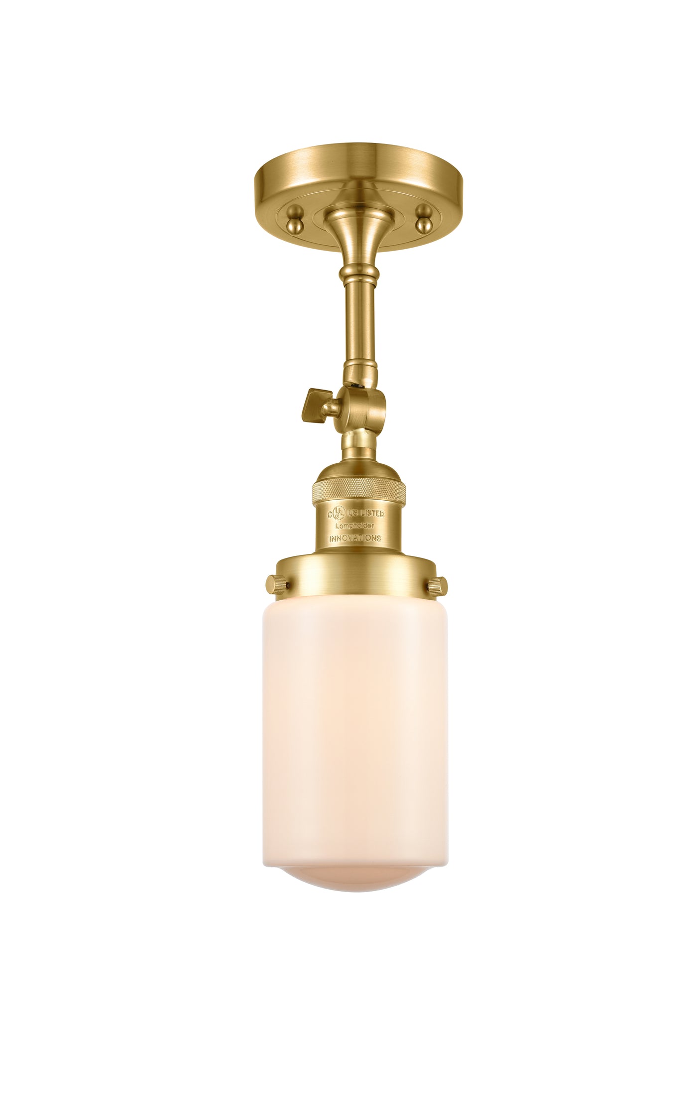 Franklin Semi-Flush Mount Brushed Satin Nickel