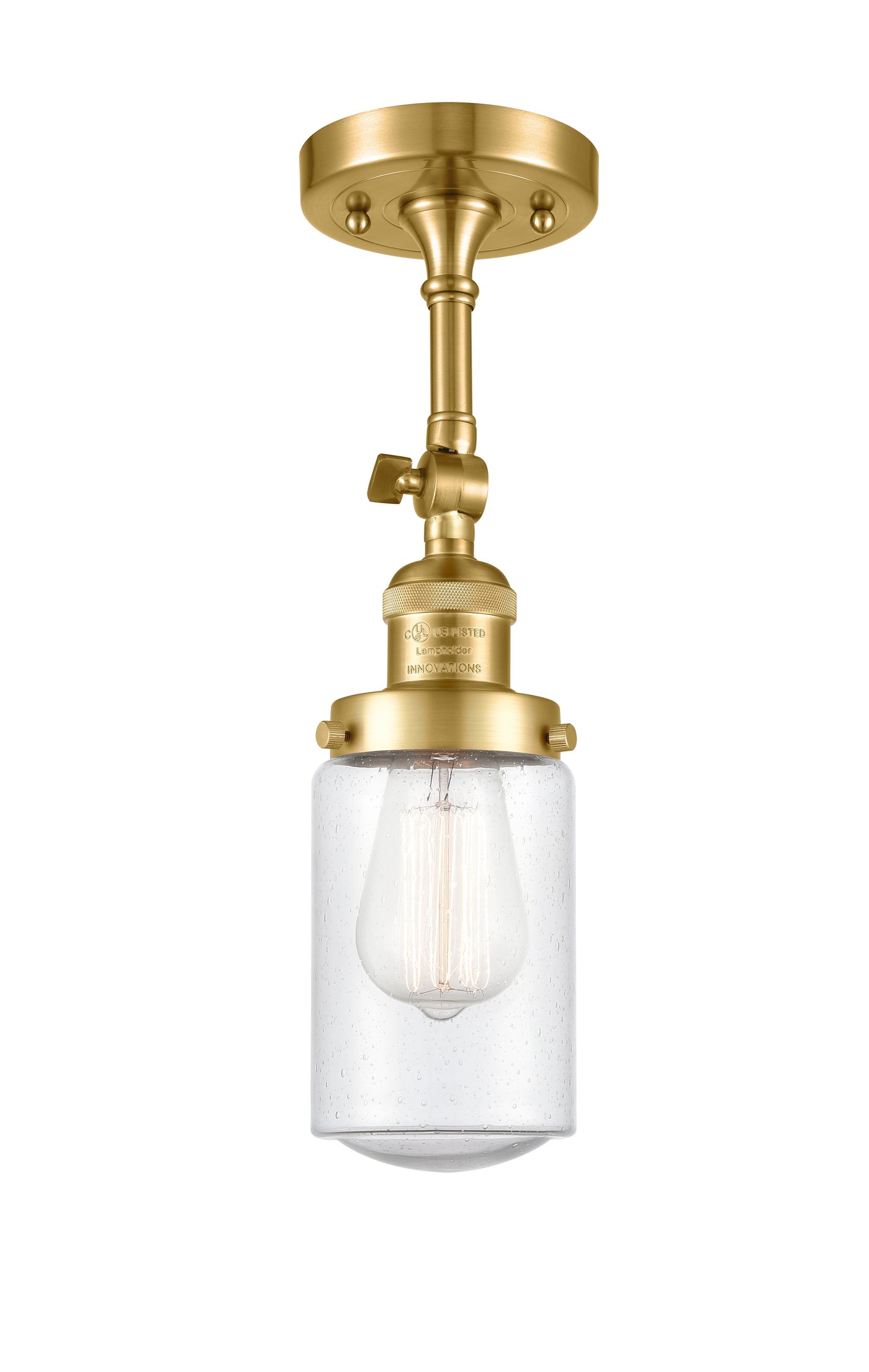 Franklin Semi-Flush Mount Brushed Satin Nickel