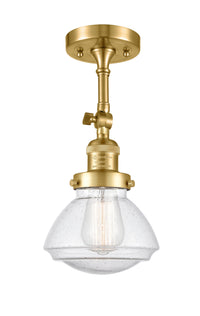 Franklin Semi-Flush Mount Brushed Satin Nickel