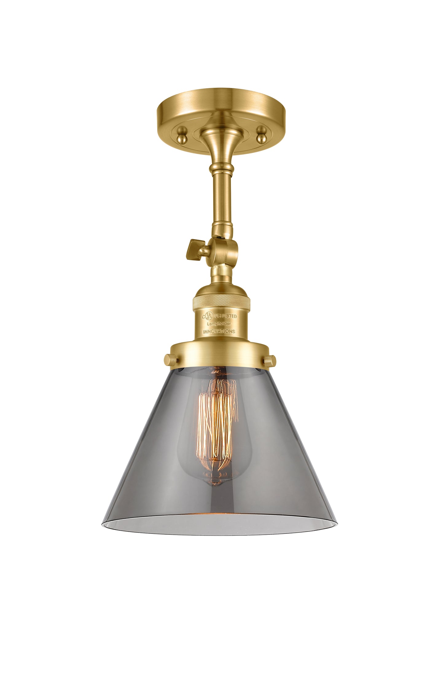 Franklin Semi-Flush Mount Brushed Satin Nickel