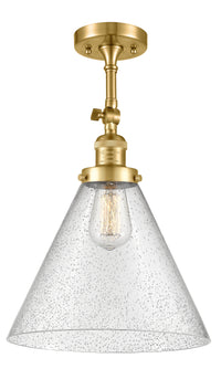Franklin Semi-Flush Mount Glass Nickel