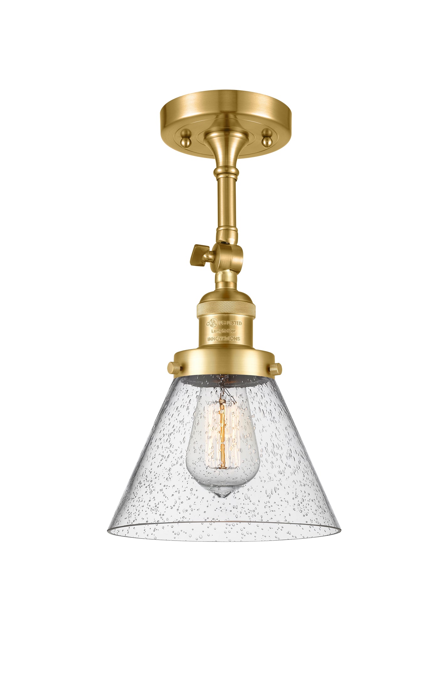 Franklin Semi-Flush Mount Brushed Satin Nickel