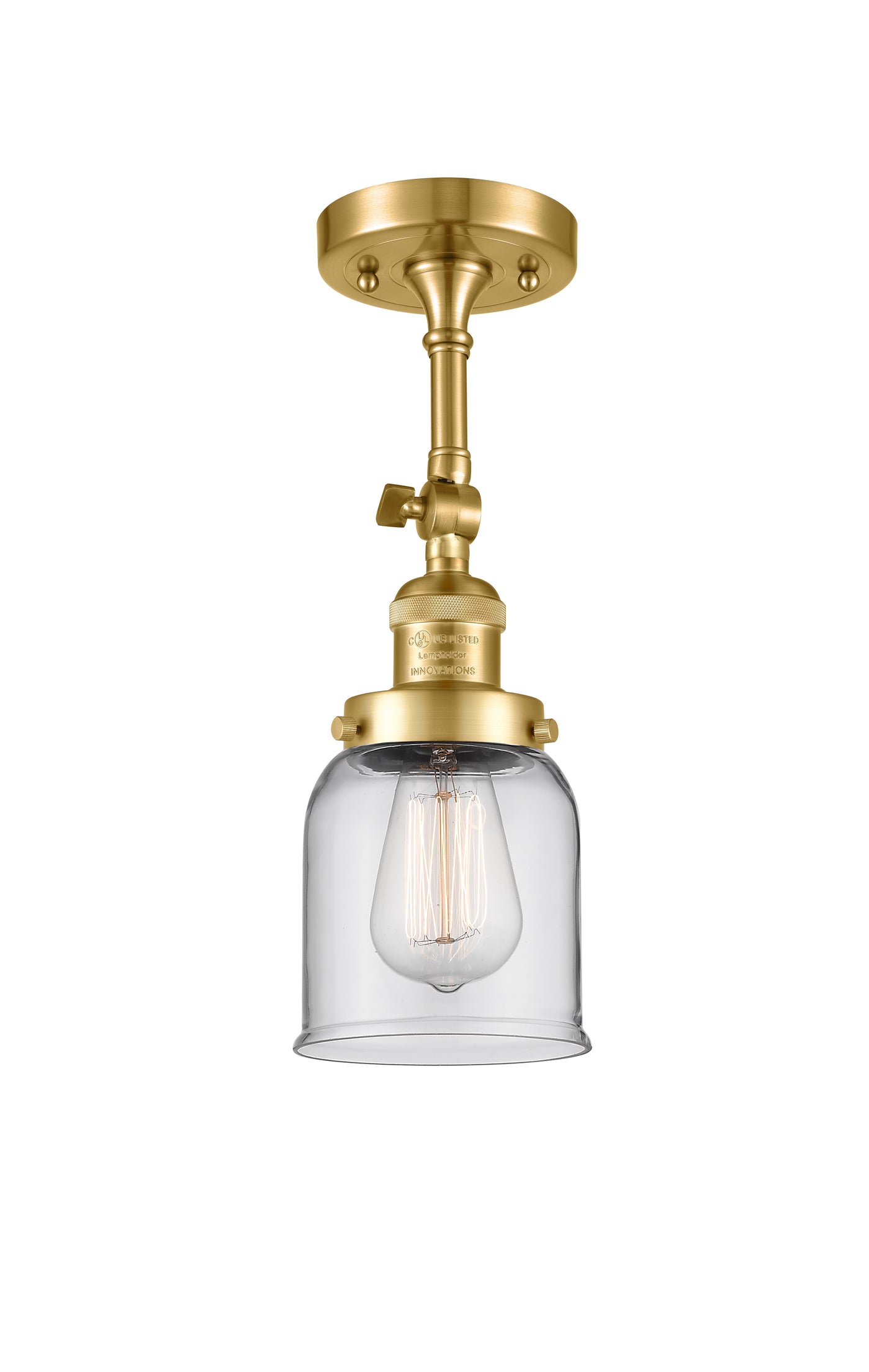Franklin Semi-Flush Mount Satin Nickel
