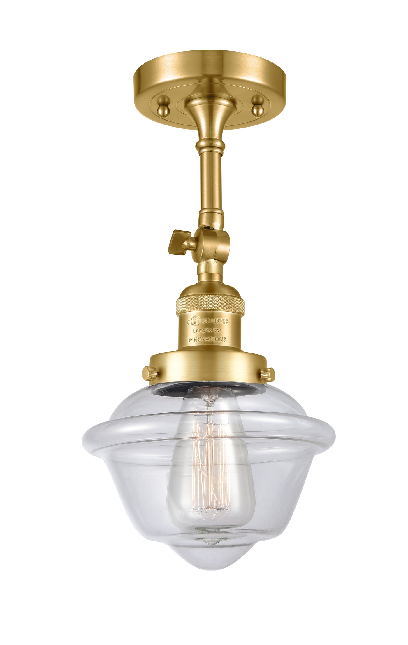 Franklin Semi-Flush Mount Brushed Satin Nickel