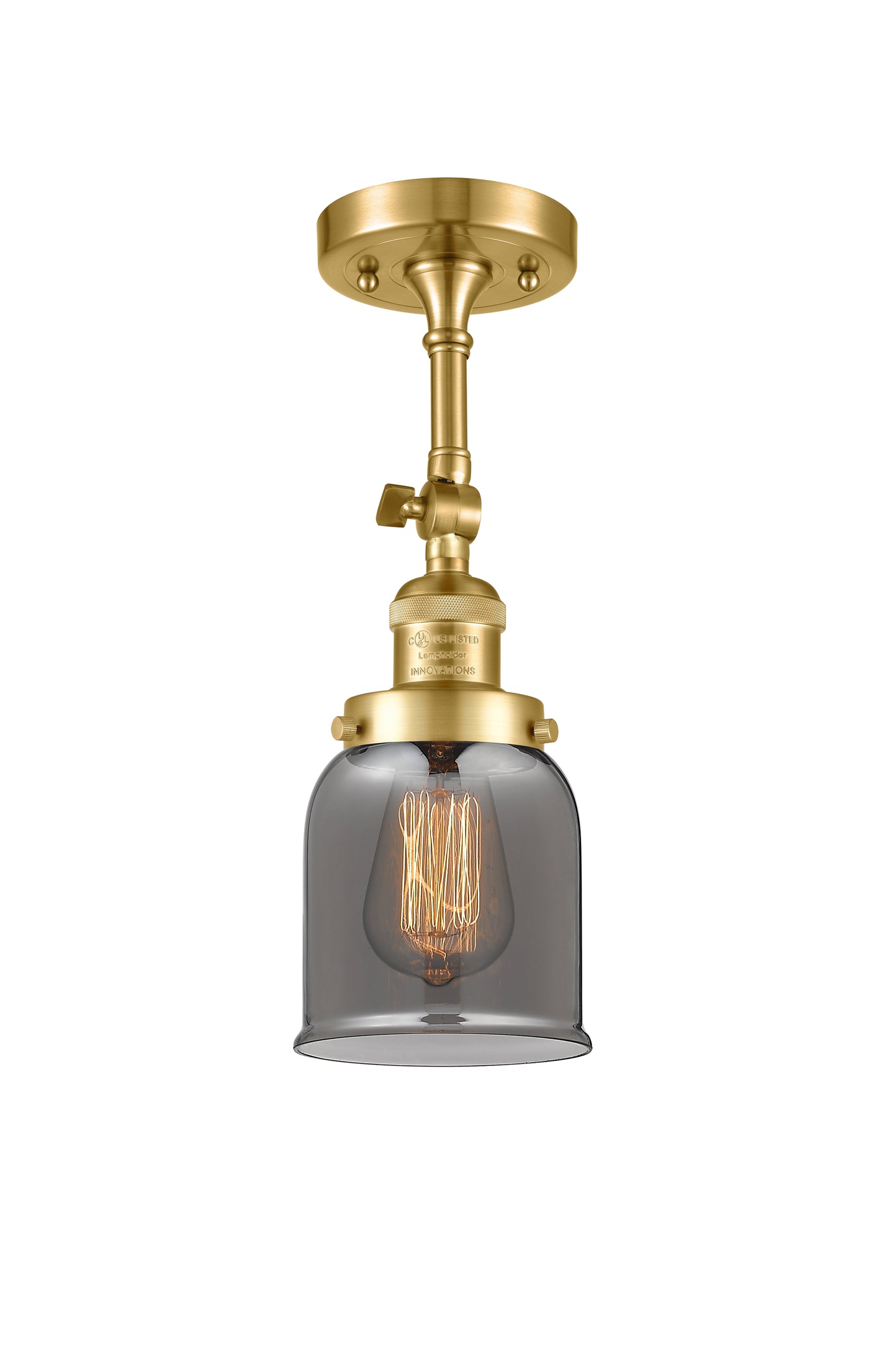 Franklin Semi-Flush Mount Satin Nickel