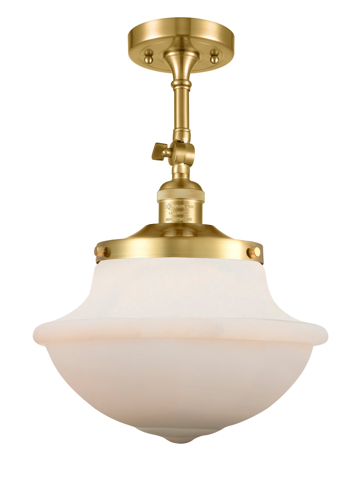 Franklin Semi-Flush Mount Satin Nickel