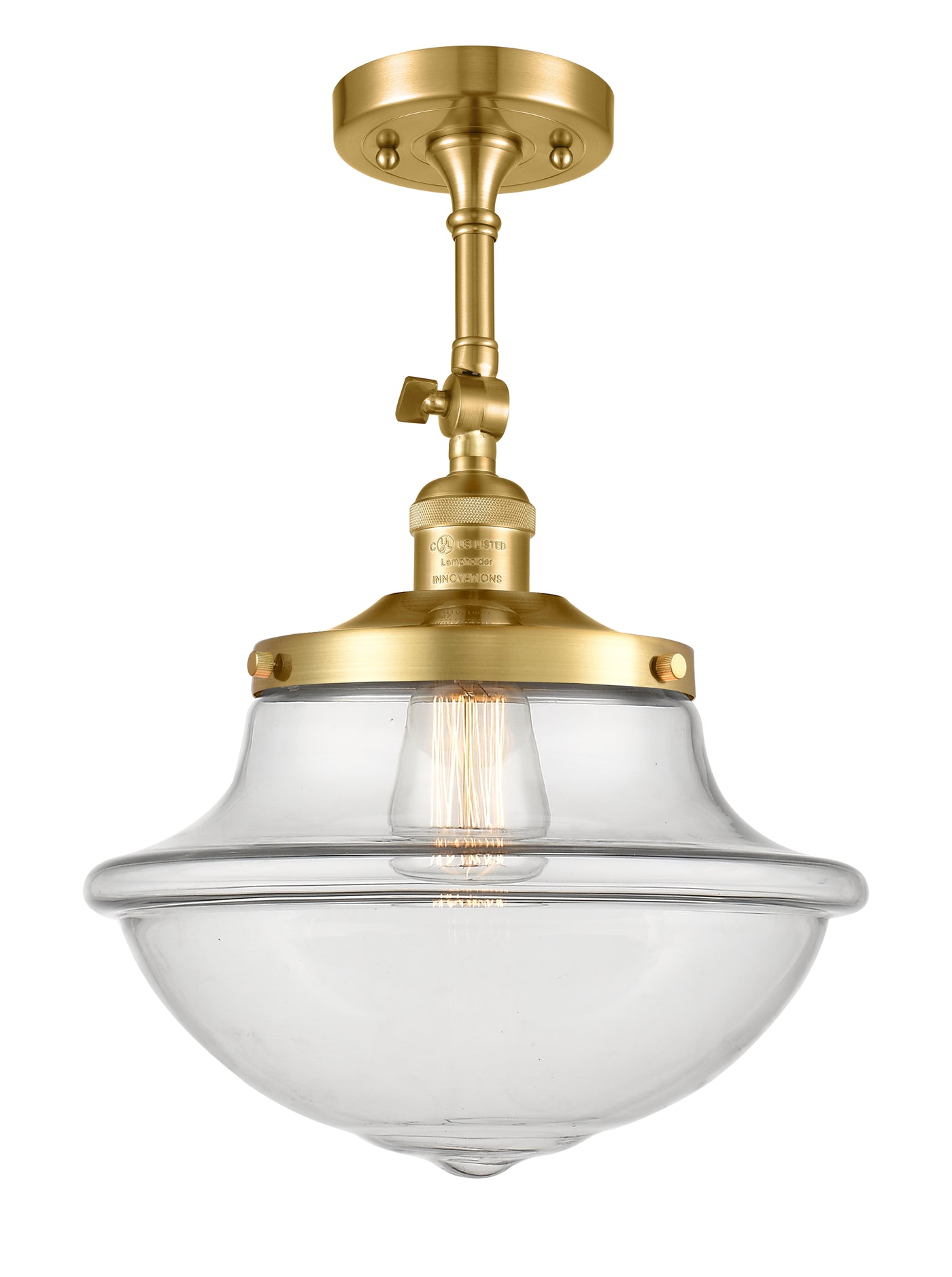 Franklin Semi-Flush Mount Brushed Nickel