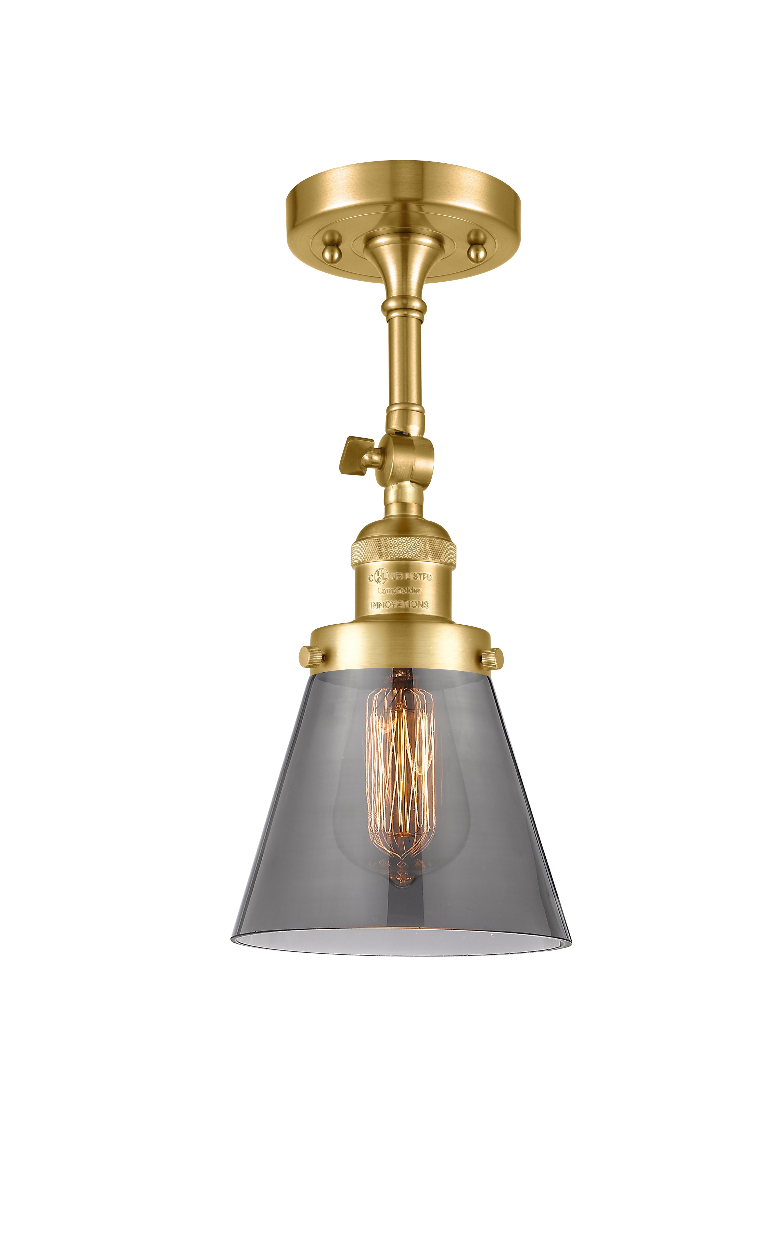 Franklin Semi-Flush Mount Seedy Glass Satin