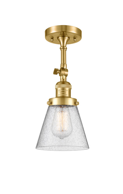 Franklin Semi-Flush Mount Seedy Glass Satin
