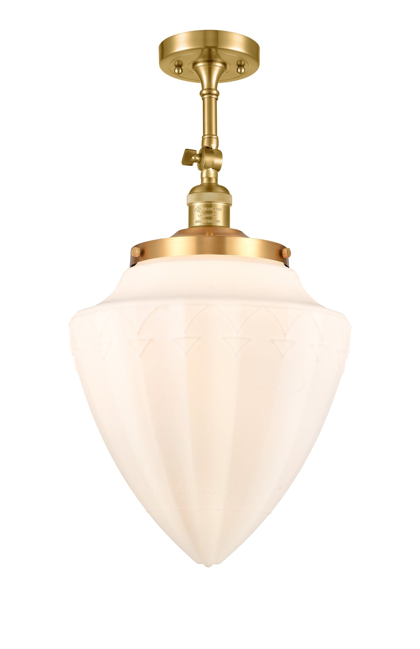 Franklin Semi-Flush Mount Brushed Nickel