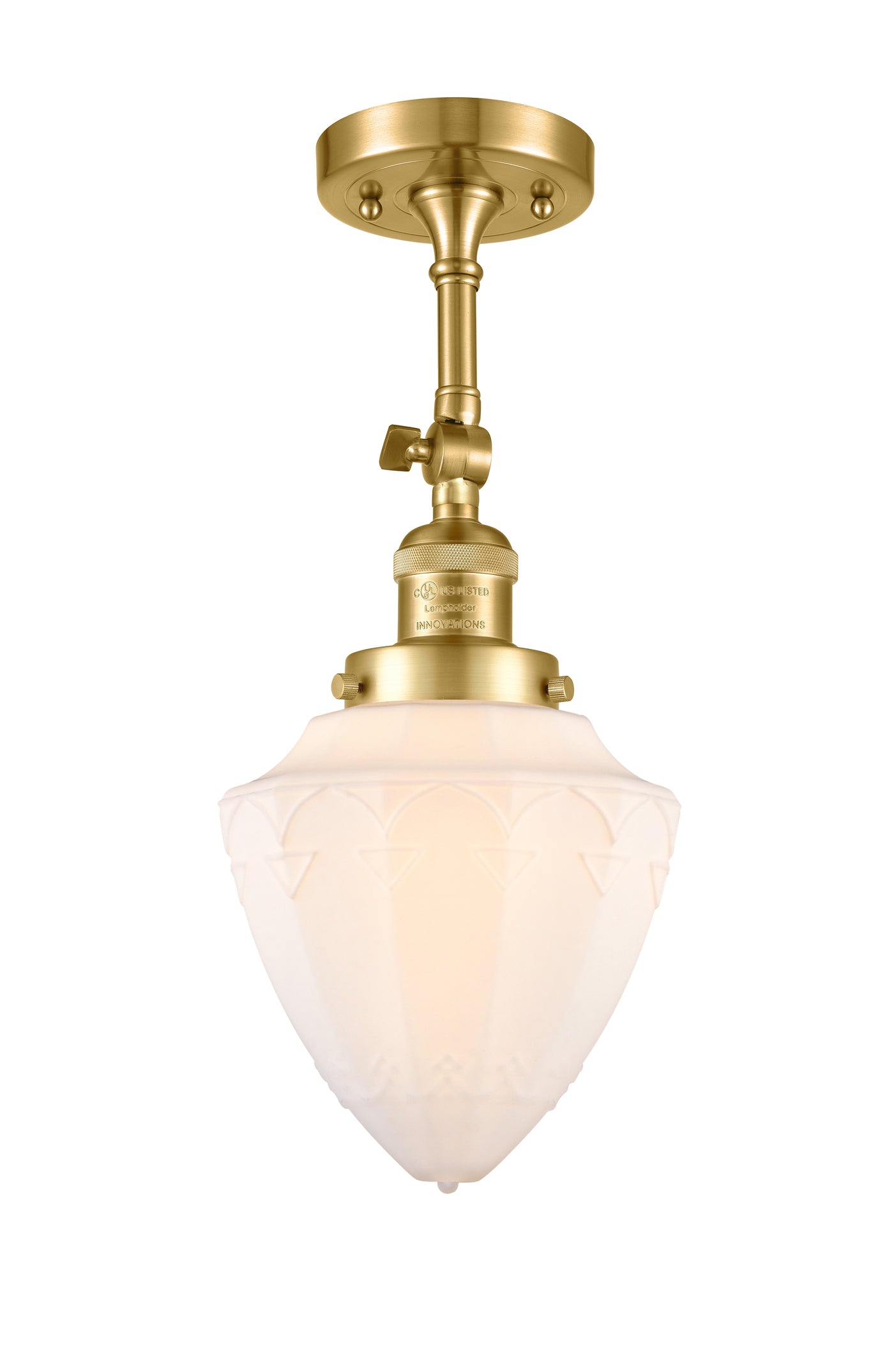 Franklin Semi-Flush Mount Brushed Satin Nickel