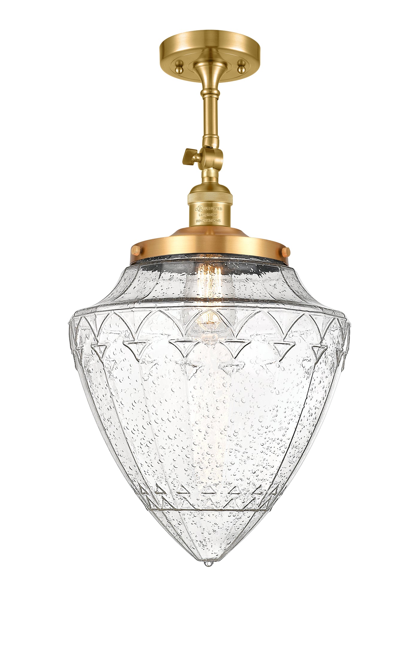 Franklin Semi-Flush Mount Brushed Nickel