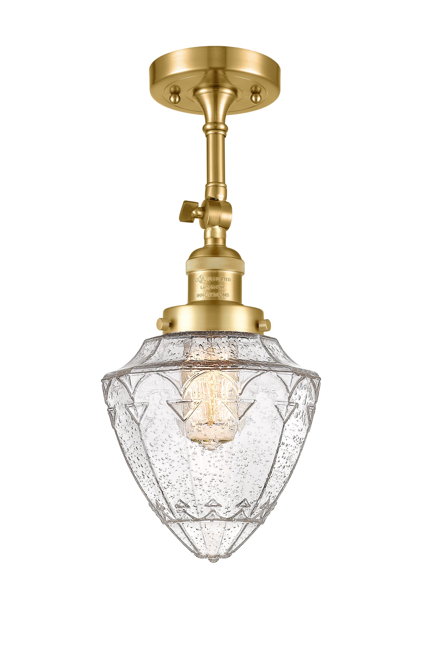 Franklin Semi-Flush Mount Brushed Satin Nickel