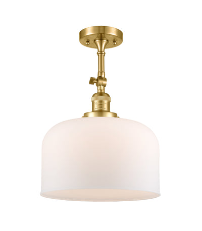 Bell 12-Inch 1-Light Semi-Flush Mount with LED Bulb 16.5-Inch High
