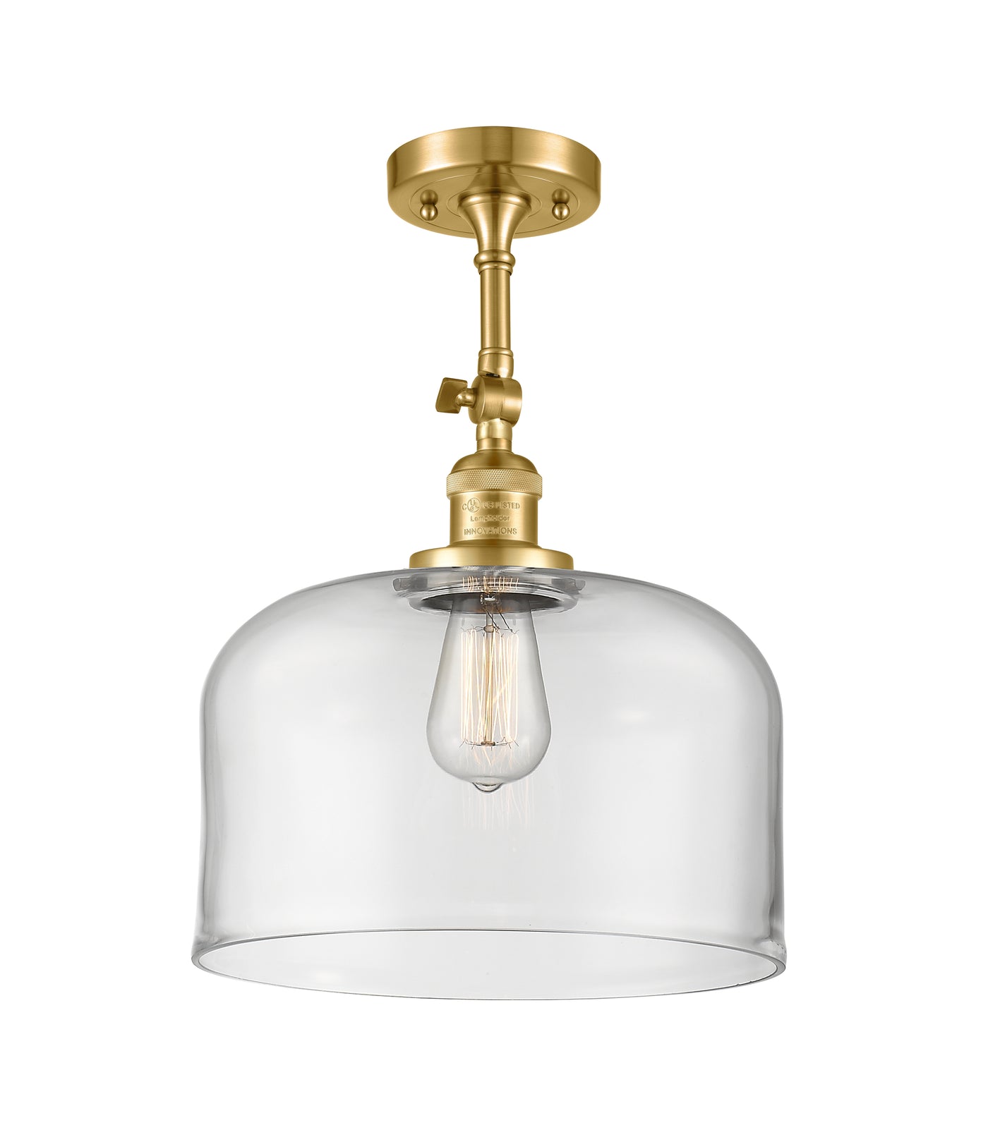Franklin Semi-Flush Mount Brushed Nickel