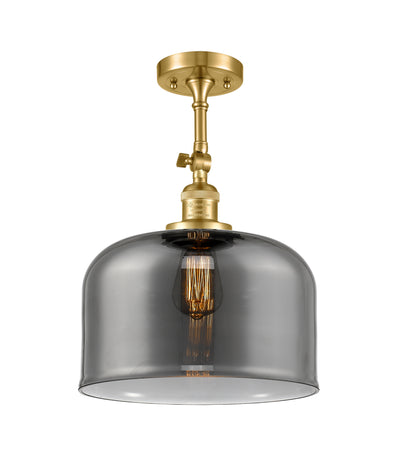 Bell 12-Inch 1-Light Semi-Flush Mount with LED Bulb 16.5-Inch High