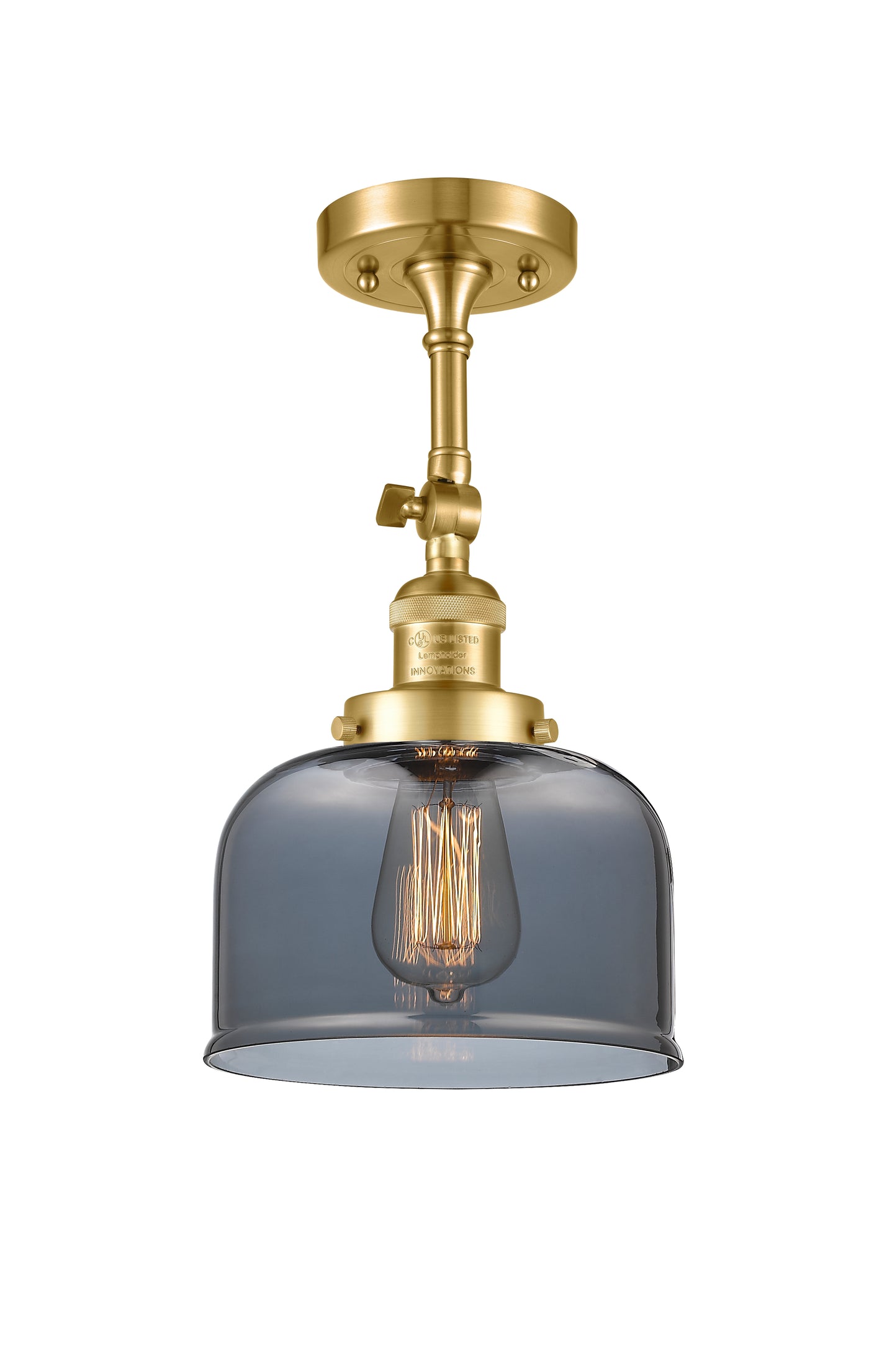 Franklin Semi-Flush Mount Brushed Satin Nickel