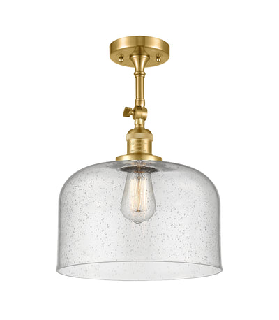 Bell 12-Inch 1-Light Semi-Flush Mount with LED Bulb 16.5-Inch High