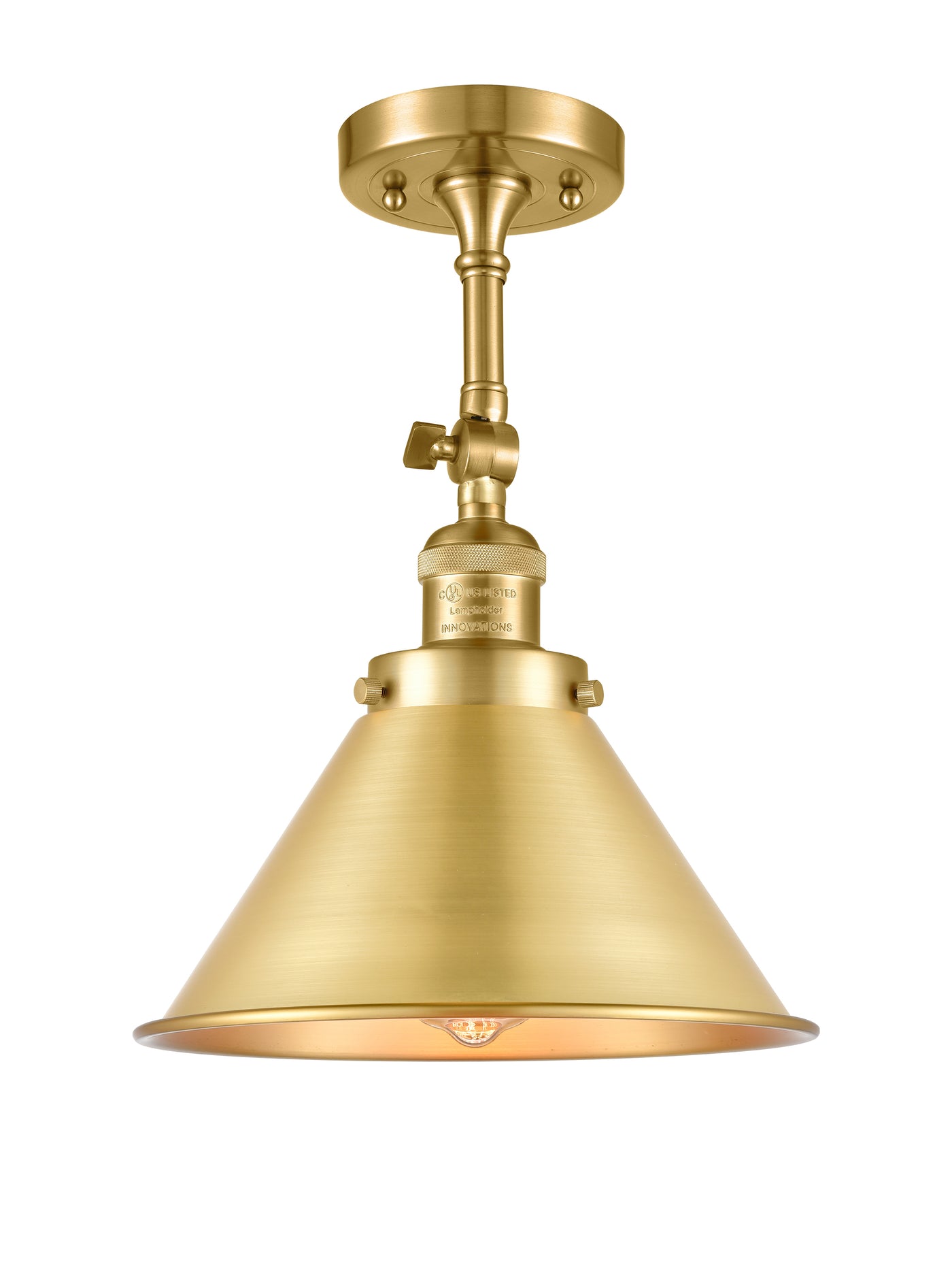 Franklin Semi-Flush Mount Brushed Satin Nickel