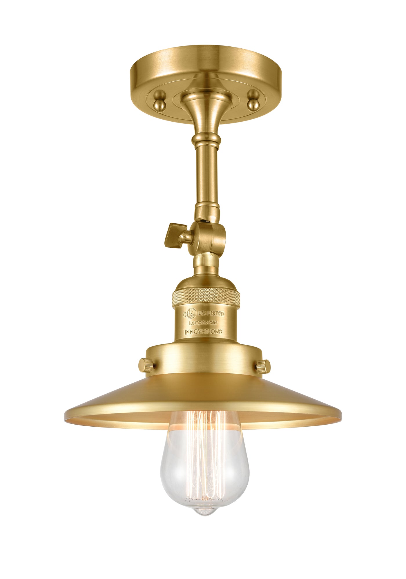 Franklin Semi-Flush Mount Brushed Satin Nickel
