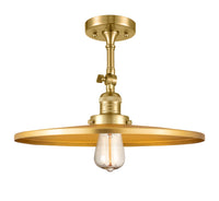 Franklin Semi-Flush Mount Brushed Satin Nickel
