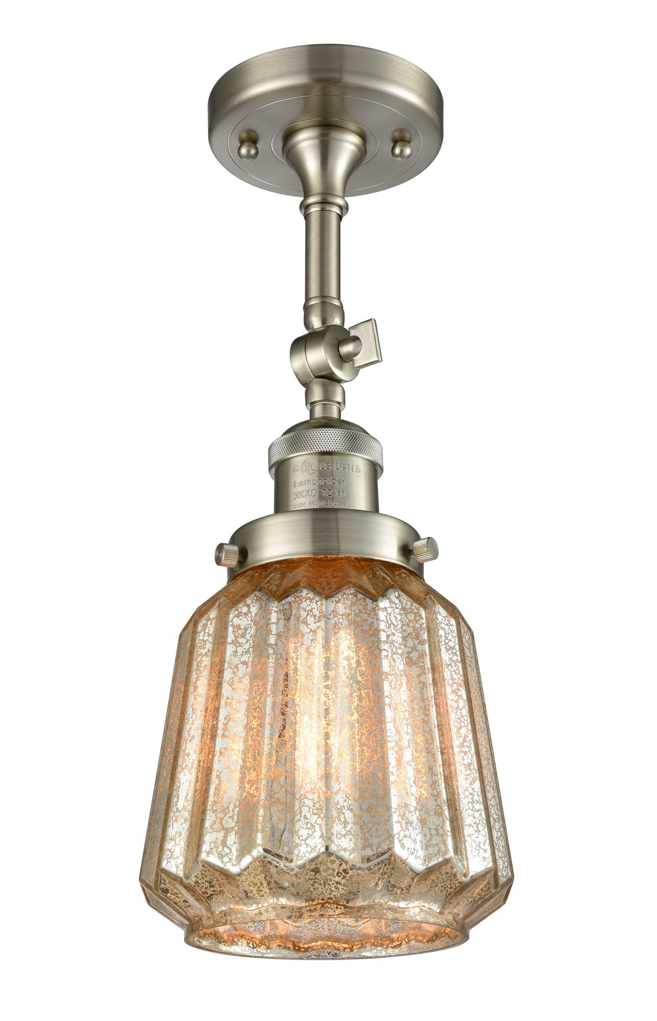 Franklin Semi-Flush Mount Brushed Nickel