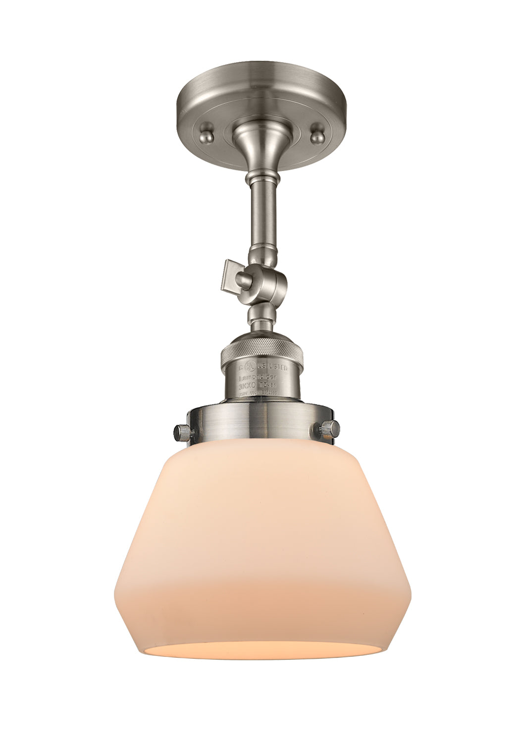 Franklin Semi-Flush Mount Brushed Nickel Steel