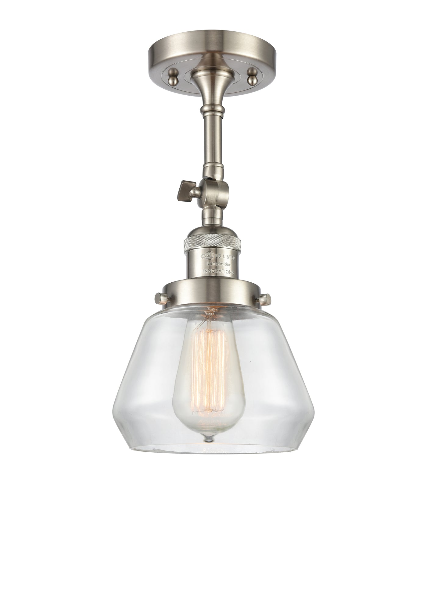 Franklin Semi-Flush Mount Brushed Satin Nickel