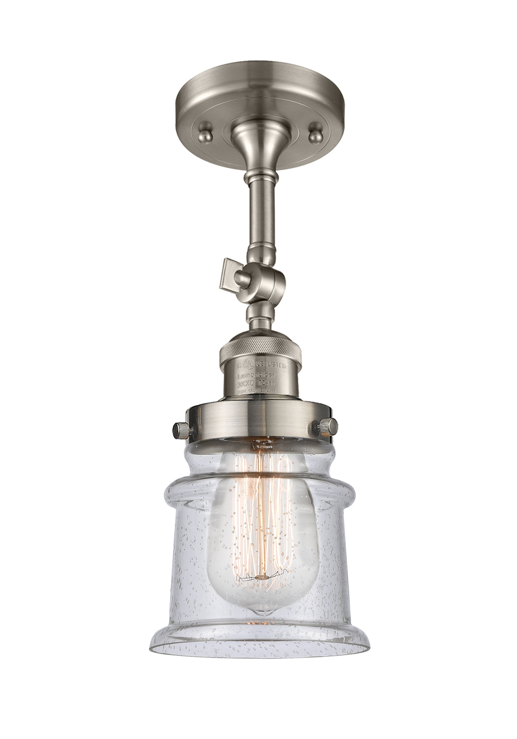 Franklin Semi-Flush Mount Brushed Satin Nickel