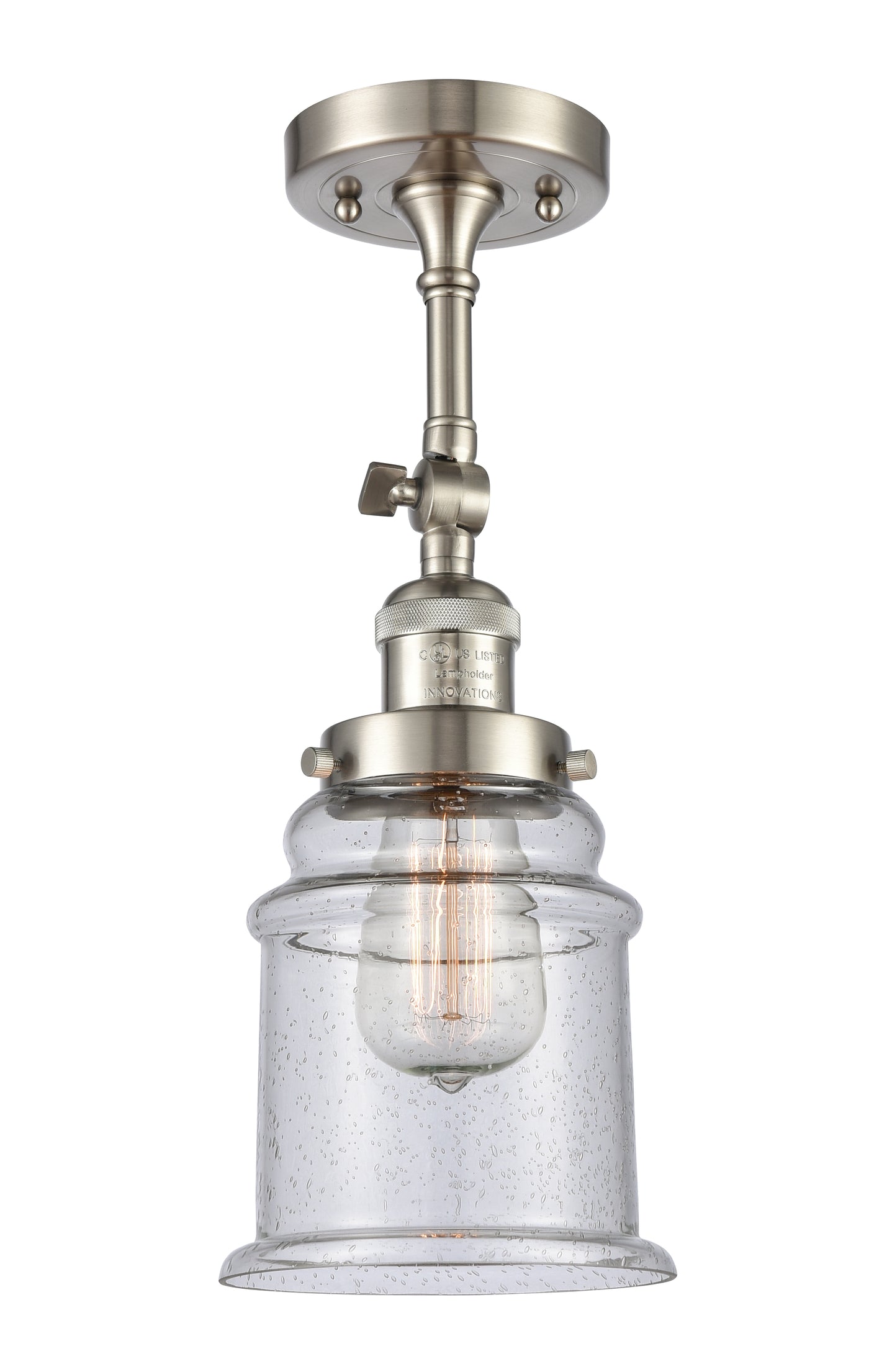 Franklin Semi-Flush Mount Brushed Nickel