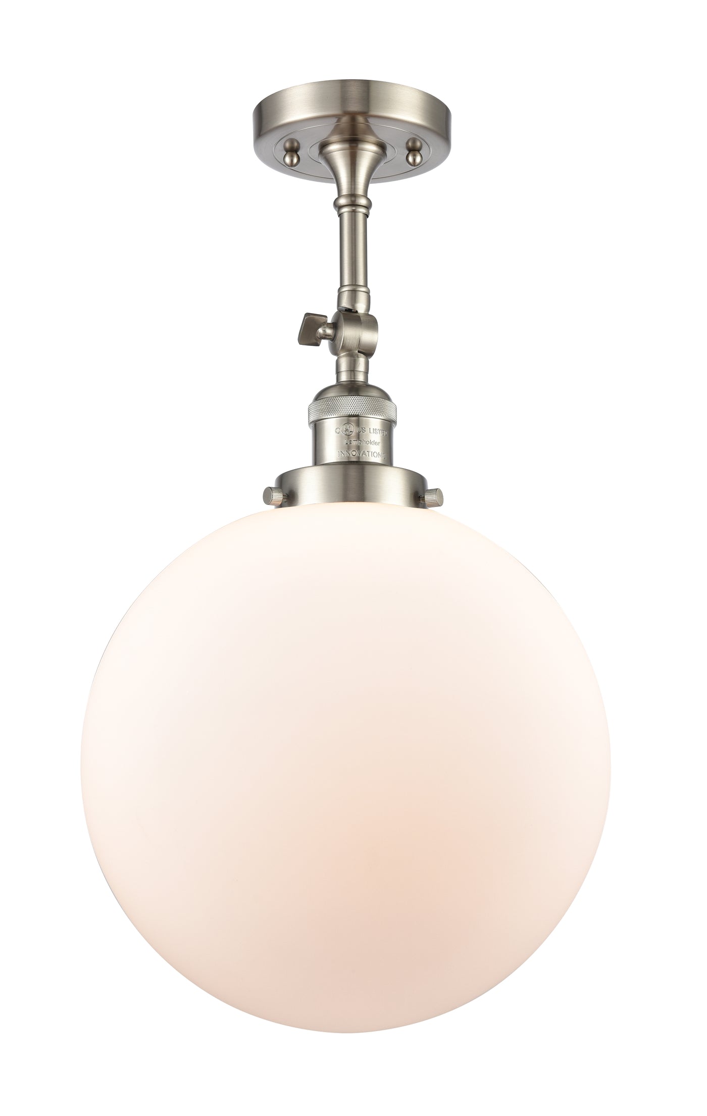 Franklin Semi-Flush Mount Brushed Satin Nickel