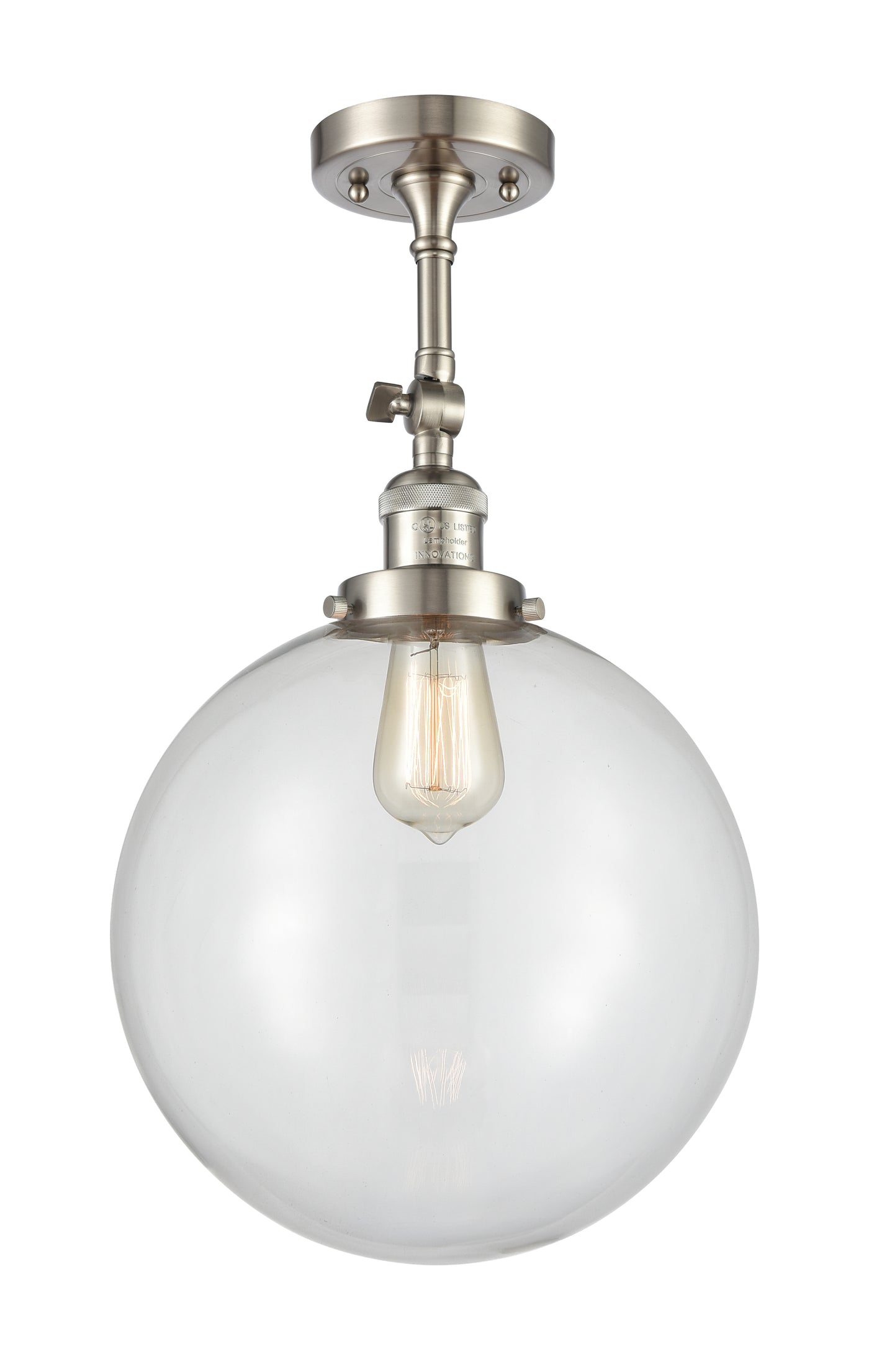 Franklin Semi-Flush Mount Brushed Satin Nickel