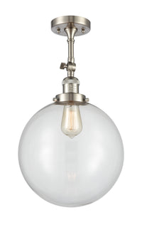 Franklin Semi-Flush Mount Brushed Satin Nickel