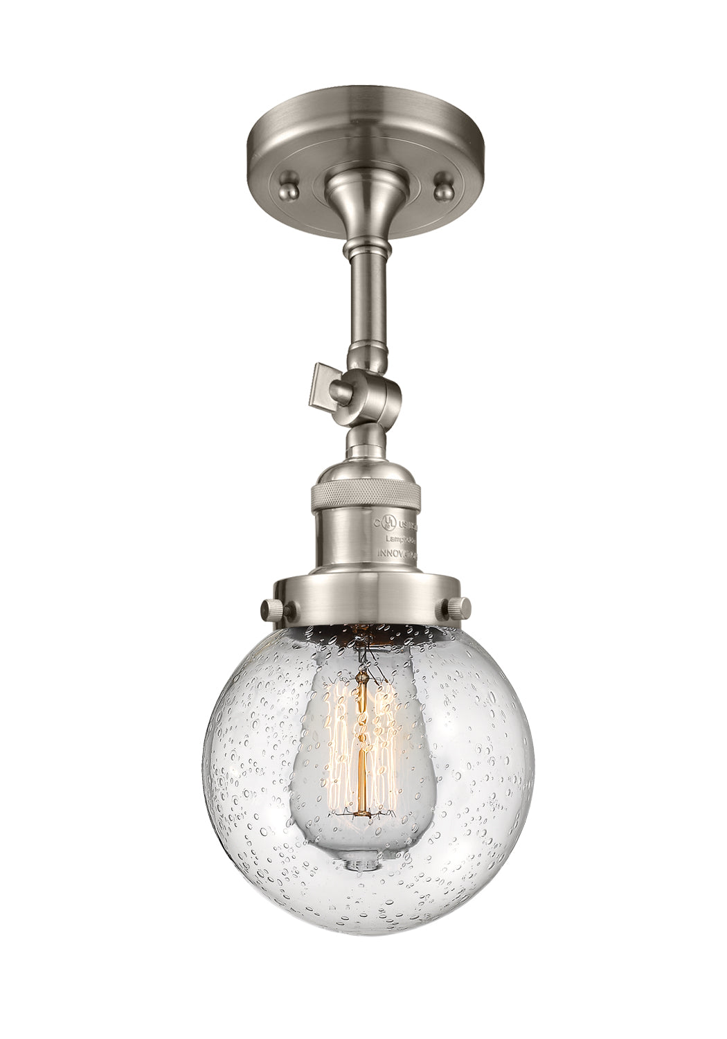 Franklin Semi-Flush Mount Brushed Satin Nickel