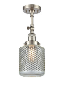 Franklin Semi-Flush Mount Brushed Satin Nickel