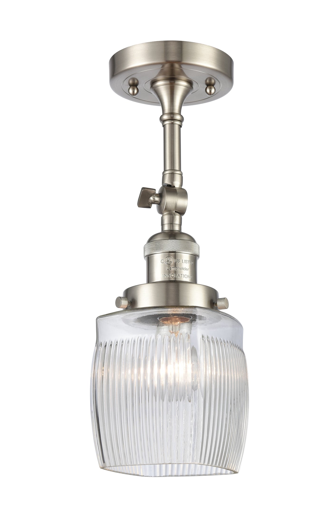 Franklin Semi-Flush Mount Brushed Satin Nickel